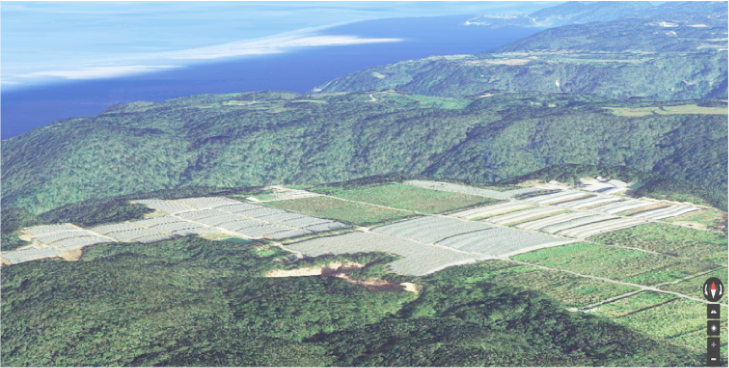 サンヒルズ沖縄の航空写真